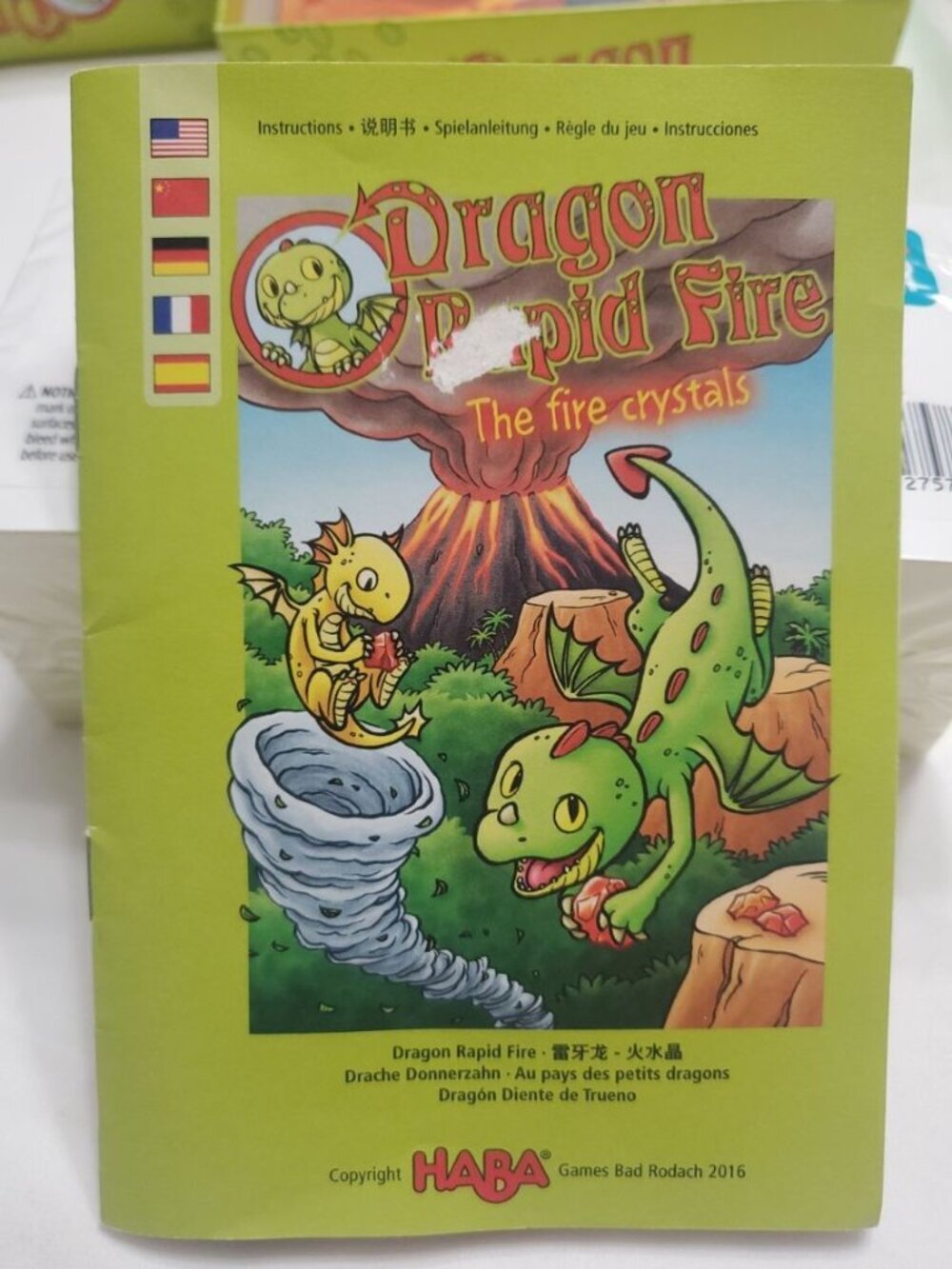 Dragon Rapid Fire: The Fire Crystals Kids Board Game HABA 2016 Read Description - Picture 4 of 5